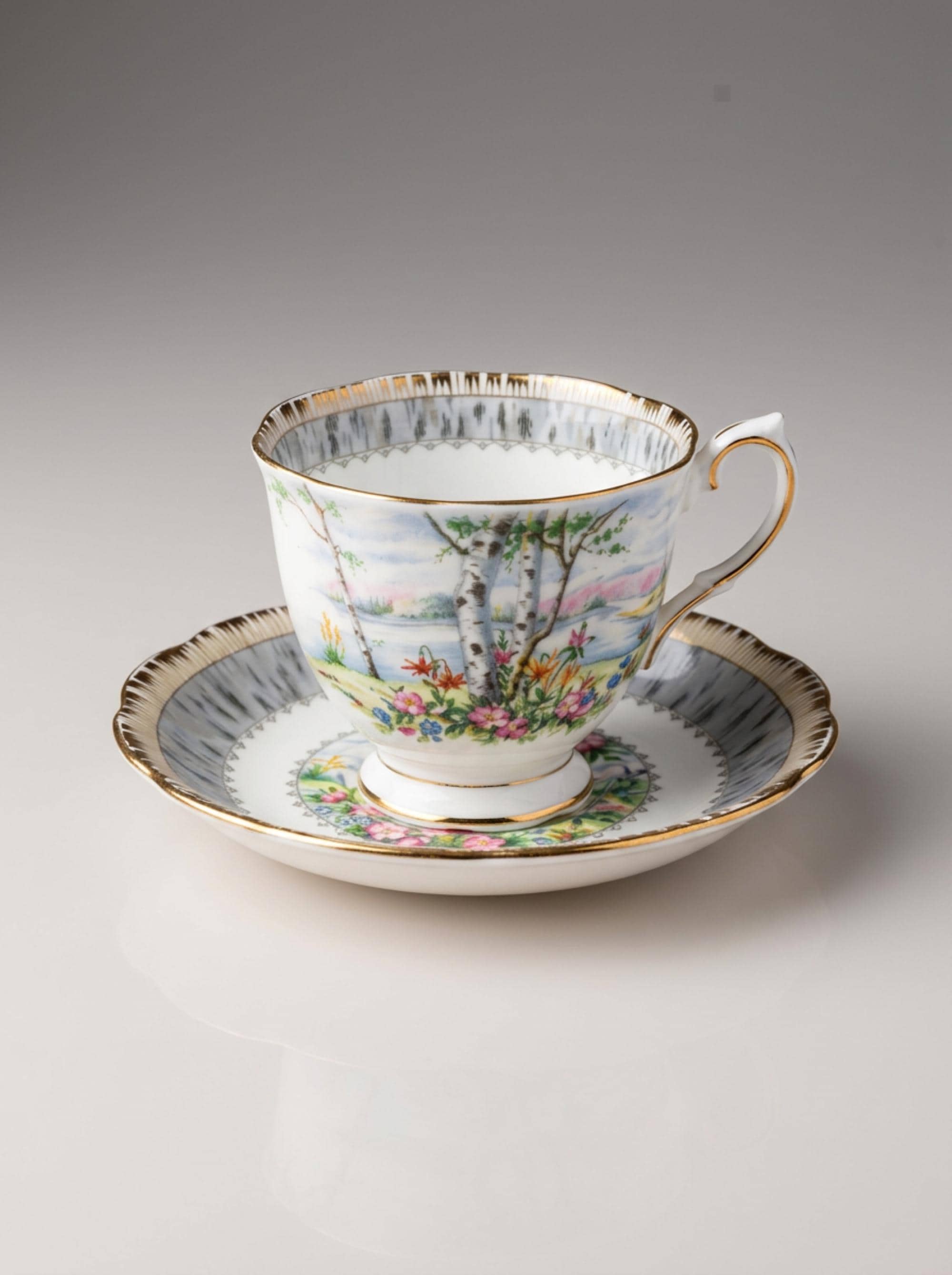 Royal Albert Silver Birch - Etsy