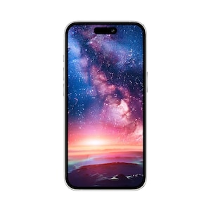 Futuristic Space Wallpaper – Vibrant Nebula & Galaxy Digital Art, 4K Cosmic Phone Background