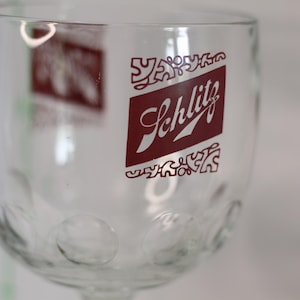 Vintage Bar Glassware, Schlitz Beer, Goblet