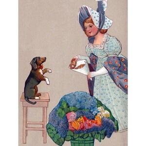Dogs Greeting Card - Dachshund Dog Begs for Treat