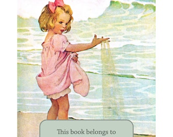 Children's Bookplates - Acid-Free or Self-Stick - Little Drops of Water Jessie Willcox Smith - Personalized Gift