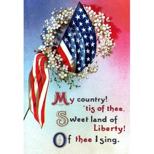 American Flag Print - Patriotic Decor - American Themed Wall Art