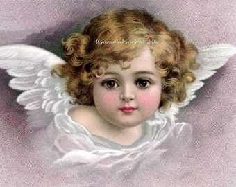 Angel Card - Cherub with Wings - Repro Clapsaddle