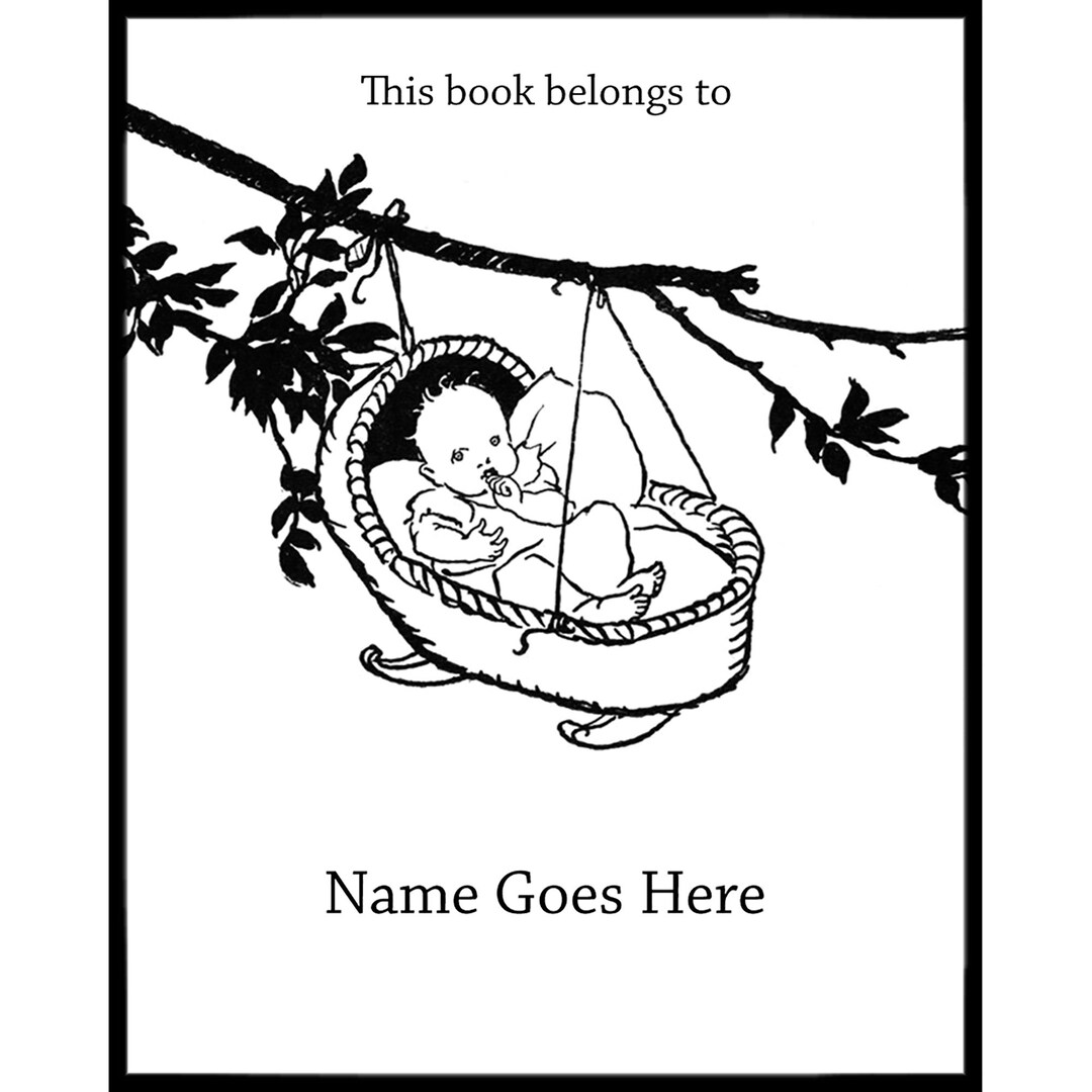 Arthur Rackham Baby Bookplates: Vintage Nursery Rhyme, Personalized - Etsy