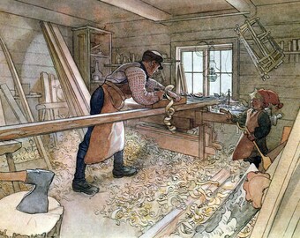 カール・ラーソンThe Resting Place in the Parlour Cosy Corner Painting by Carl Larsson Reproduction