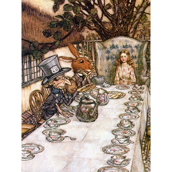 Alice in Wonderland Tea Party | Art Board Print