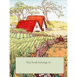 Farm House Bookplates - Acid-Free or Self-Stick - Country Cottage