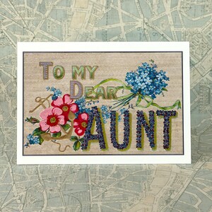 Aunt Card To Dear Aunt Large Words Birthday Mothers Day Get Well Thinking of You image 2