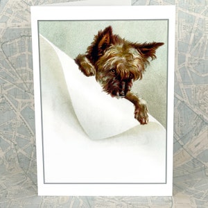 Cairn Terrier Card Toto Dog Greeting Card Vintage Dogs Artwork image 2