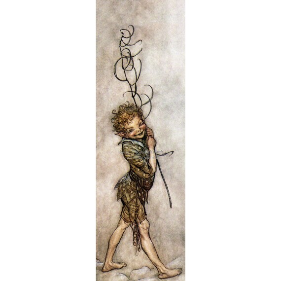 Art bookmark Fairy Art bookmark Midsummer Nights Dream metal bookmark