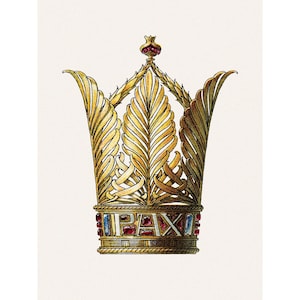 Crown Card No. 12 - Palm Fronds Peace - Floral Home Decor - Blank Inside