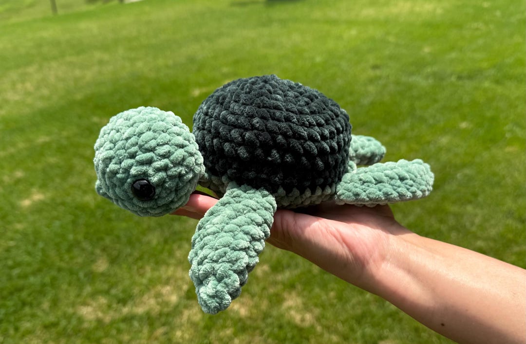 Handmade Crochet Sea Turtle Plushie - Etsy