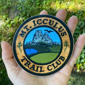 STICKER - Mt. Icculus Trail Club, Phish inspired.  4 inch patch slapper