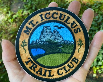 STICKER - Mt. Icculus Trail Club, Phish inspired.  4 inch patch slapper