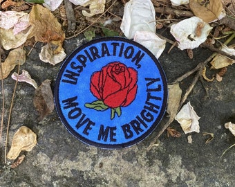 Inspiration, Move Me Brightly handmade Terrapin Station inspired iron on patch, made from recycled materials.