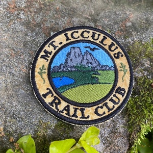 Mt. Icculus Trail Club handmade iron on patch SOFT FRONT hat, hemp, classic dad cap. The Lizards. image 9