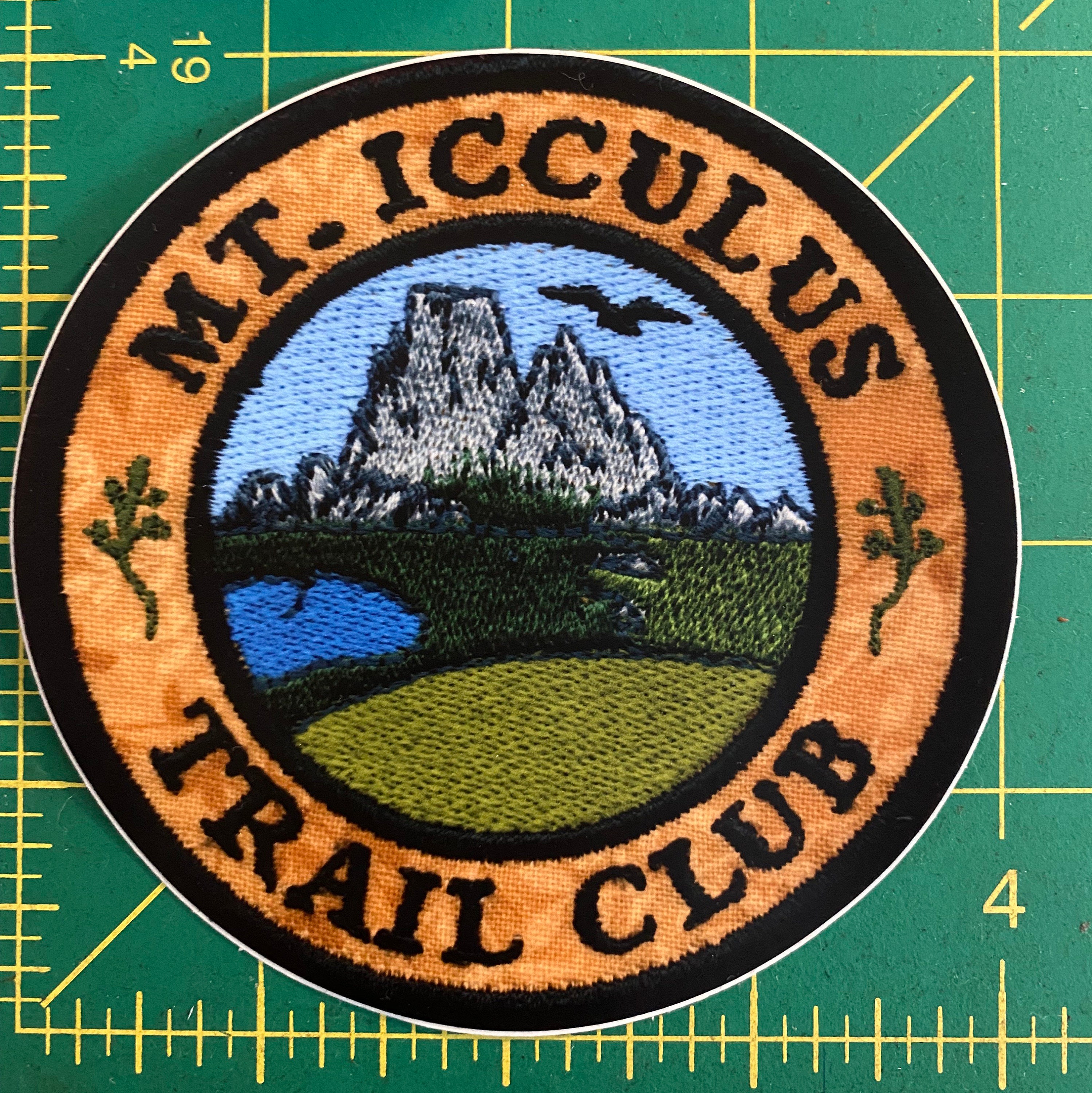 Icculus STICKER - Mt. Icculus Trail Club, Phish Inspired. 4 Inch Patch Slapper ...
