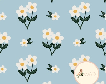 Daisies Seamless Pattern - Colorful, Digital File for Stickers, Planners & Crafts