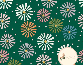 Fire Cracker Flowers Seamless Pattern - Colorful, Digital File for Stickers, Planners & Crafts