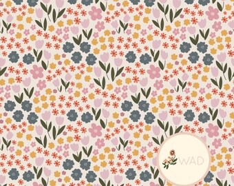 Blossom Ditsy Floral Seamless Pattern - Colorful, Digital File for Stickers, Planners & Crafts