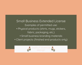 Small Business License 500 Units - Required for Selling of All Digital Files