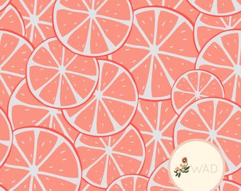 Grapefruit Seamless Pattern - Colorful, Digital File for Stickers, Planners & Crafts
