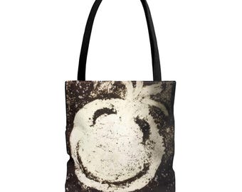 Smiley Face Tote Bag, Eco-Friendly Shopper, Casual Carryall, Gift for Friends, Fun Accessories, Joyful Design