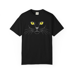 Black Cat T-Shirt, Cat T-Shirt, Cat Lovers T-Shirt, Cute Cat T-Shirt, Pet Shirt, Gift for Cat Enthusiasts,