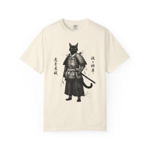 Comfort Colors Samurai Cat Shirt Japanese Vintage Style Tee image 6