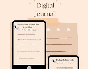Shadow Work Journal Prompt 3 Pages- Explore Hidden Emotions & Heal Your Inner Self Printable PDF Self-Discovery Worksheet
