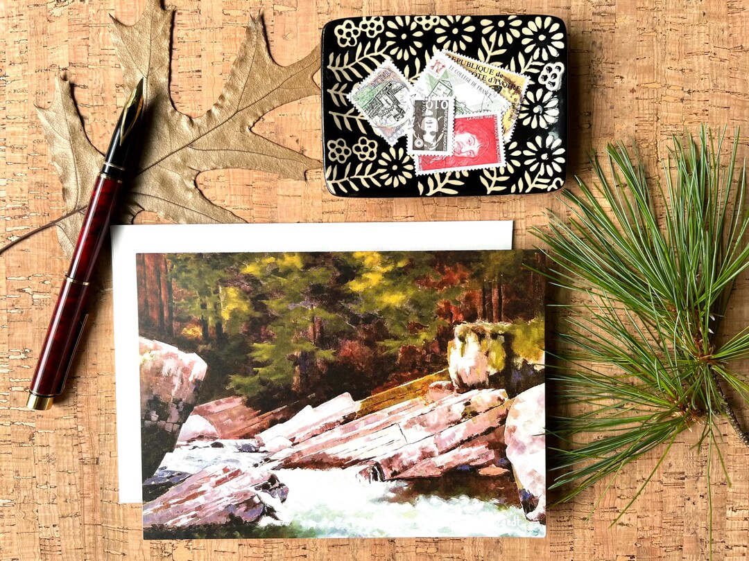 Greeting Card | Waterfalls | Blank - Etsy