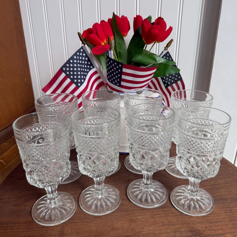Wexford Diamond Point Glass - Etsy