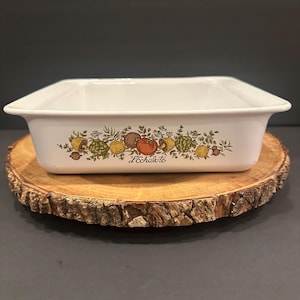 Vintage CorningWare Spice of Life L’Echalote 10&quot; Casserole Dish A-10-B | 2.5L Retro Kitchenware