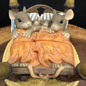 Fitz & Floyd Charming Tails Mouse Figurine: &#39;The Honeymoon&#39;s Over&#39; Dean Griff Design