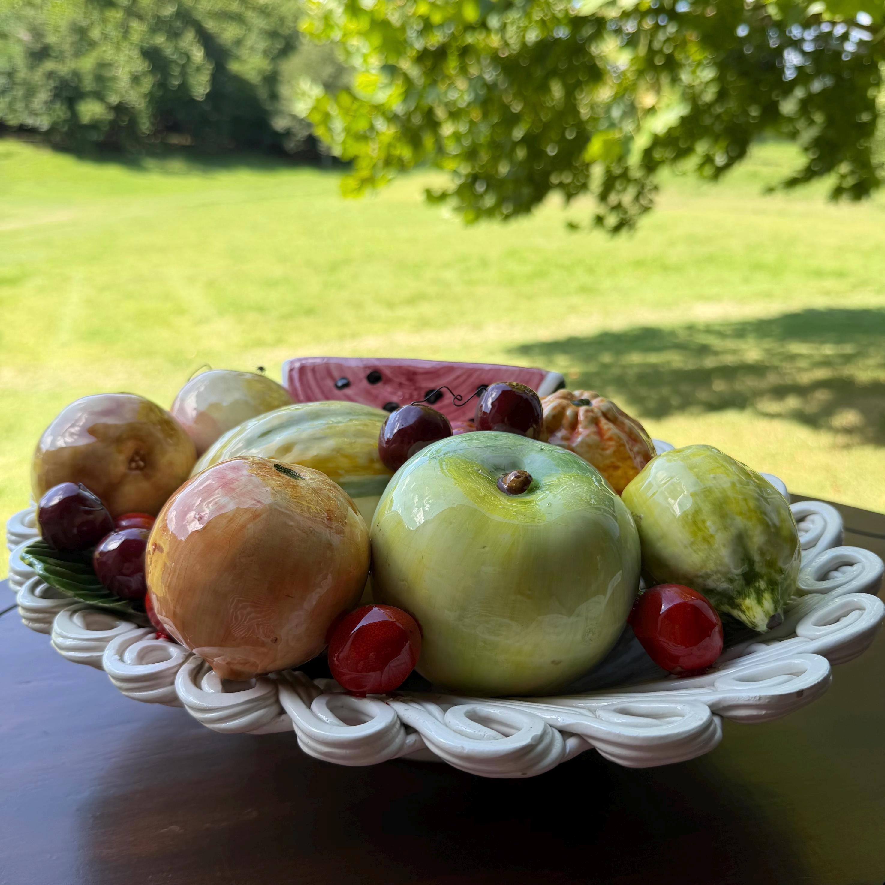 capodimonte 果物皿 盛り皿 イタリア製 陶器 Capodimonte Fruit Bowl - Etsy - Page 2
