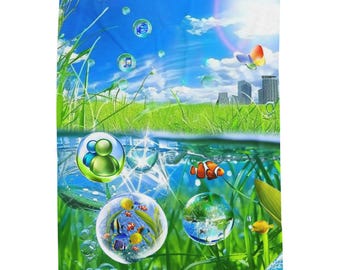 Frutiger Aero Velveteen Blanket | Y2K Internet Collage