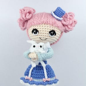 PATTERN: Alice in Wonderland and White Rabbit Crochet Amigurumi Dolls image 1