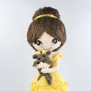PATTERN: Beauty and the Beast Crochet Amigurumi Dolls