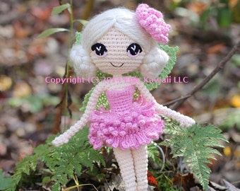PATTERN: Chrysanna the Albino Fairy Crochet Amigurumi Doll