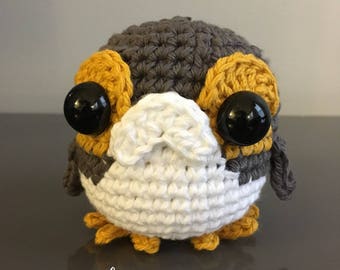 PATTERN: Baby Porg Star Wars Last Jedi Crochet Amigurumi Doll