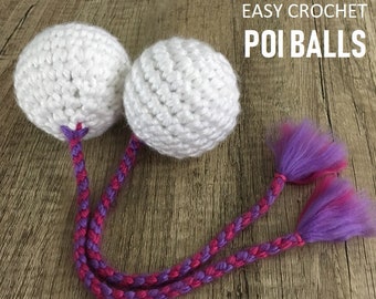 PATTERN: Easy DIY Crochet Poi Balls, Maori Hawaiian Polynesian Spinning Twirling Yarn