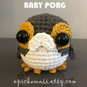 PATTERN: Baby Porg Star Wars Last Jedi Crochet Amigurumi Doll