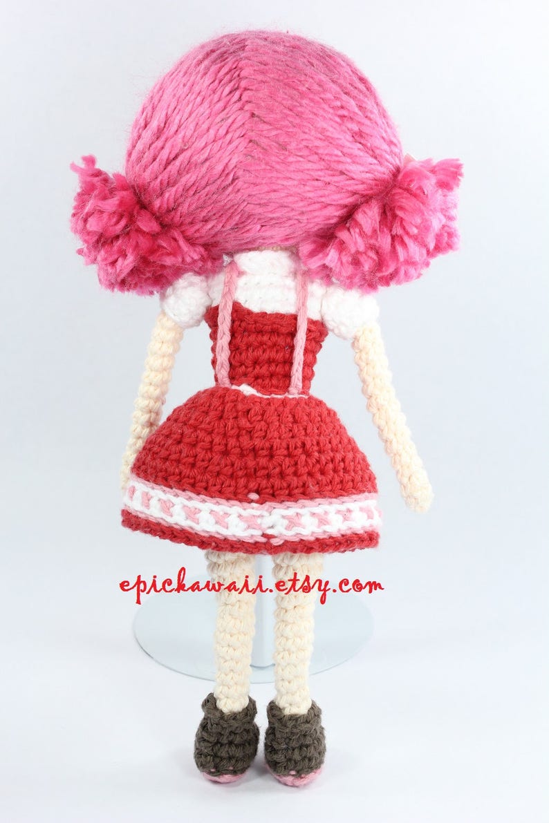 PATTERN: Little Red Riding Hood and Wolf Cub Crochet Amigurumi Dolls image 4