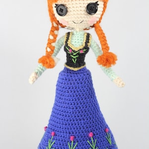 PATTERN 2-PACK: Anna and Elsa Frozen Crochet Amigurumi Dolls image 5