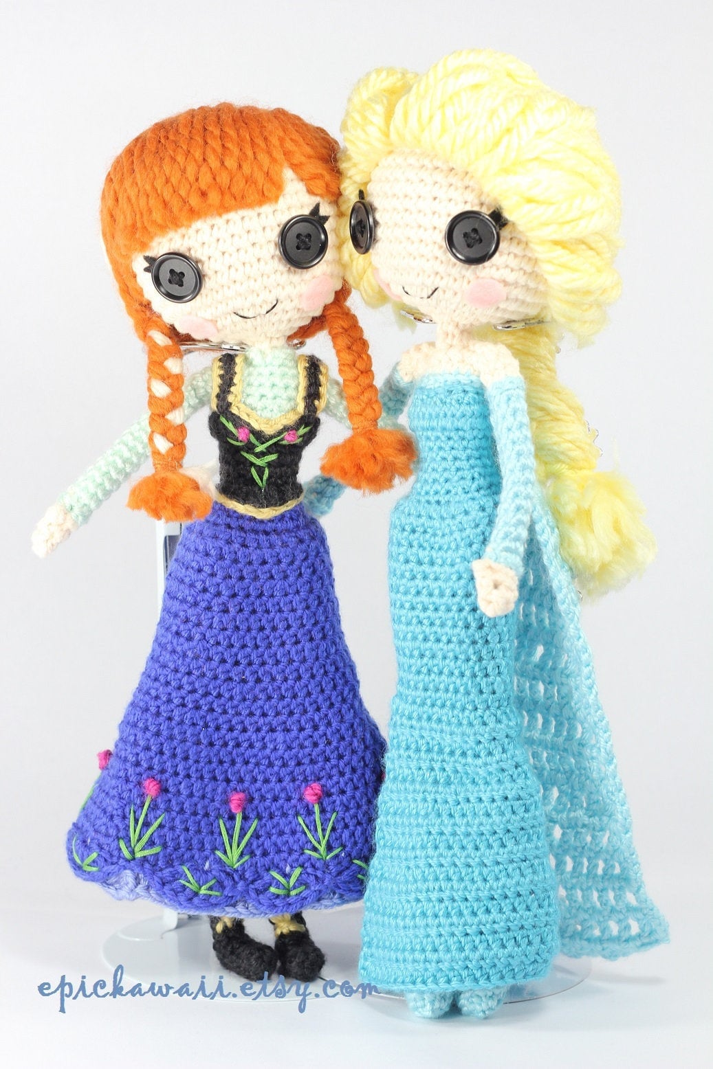 Amigurumi crochet elsa reine des neiges selon le design