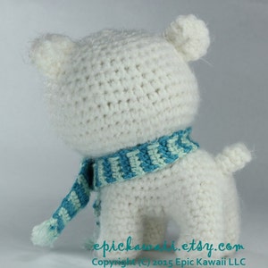 PATTERN: Peppermint the Polar Bear Cub Teacup Pet Collection Crochet Amigurumi Doll image 3