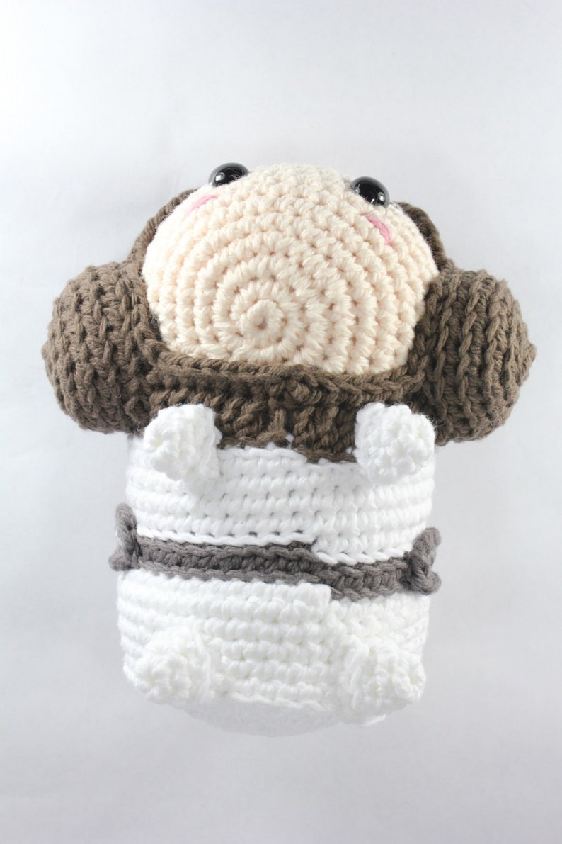 PATTERN: Princess Leia Tsum Tsum Crochet Amigurumi Doll image 4