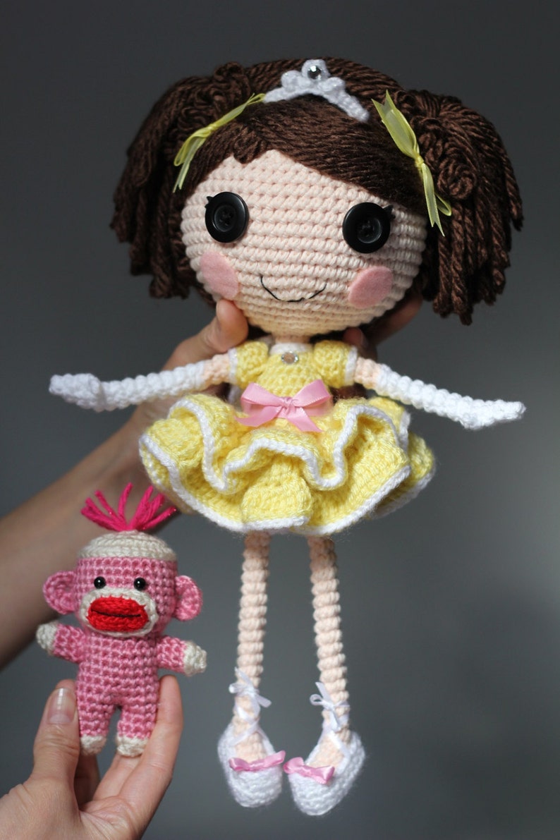 PATTERN: Princess Laina Amigurumi Doll image 1