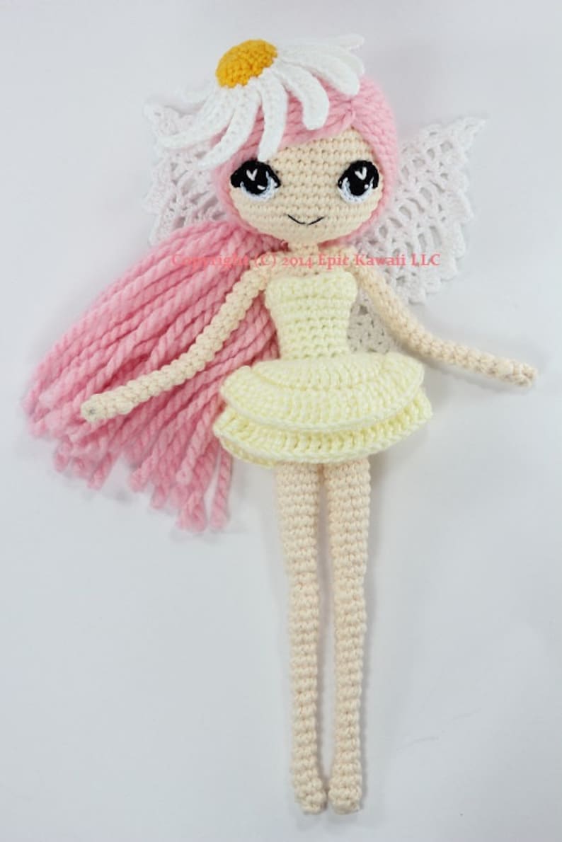 PATTERN: Althaena the Summer Fairy Crochet Amigurumi Doll image 2