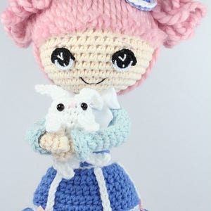 PATTERN: Alice in Wonderland and White Rabbit Crochet Amigurumi Dolls image 2